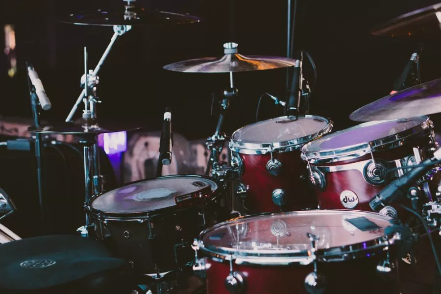 Drum kit close-up